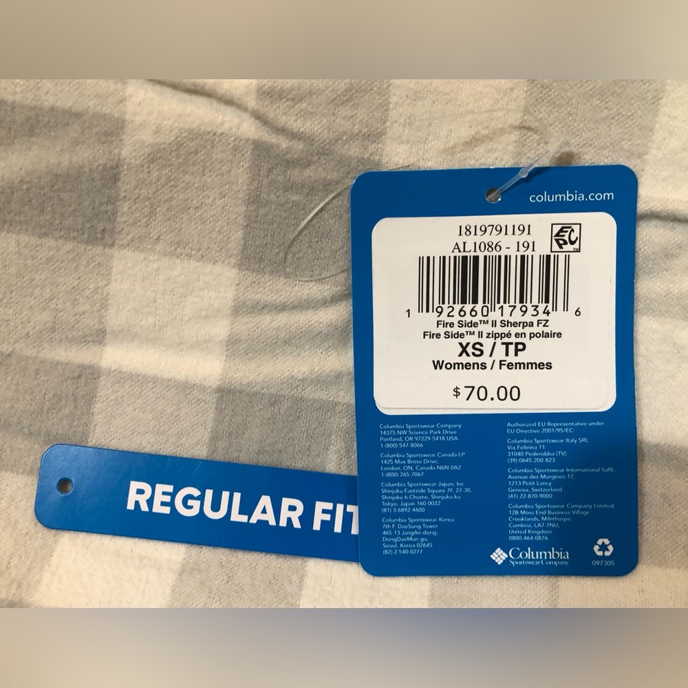 Columbia Women's Fire Side™ II Sherpa Full Zip Fleece, XS, Chalk - Picture 5 of 7